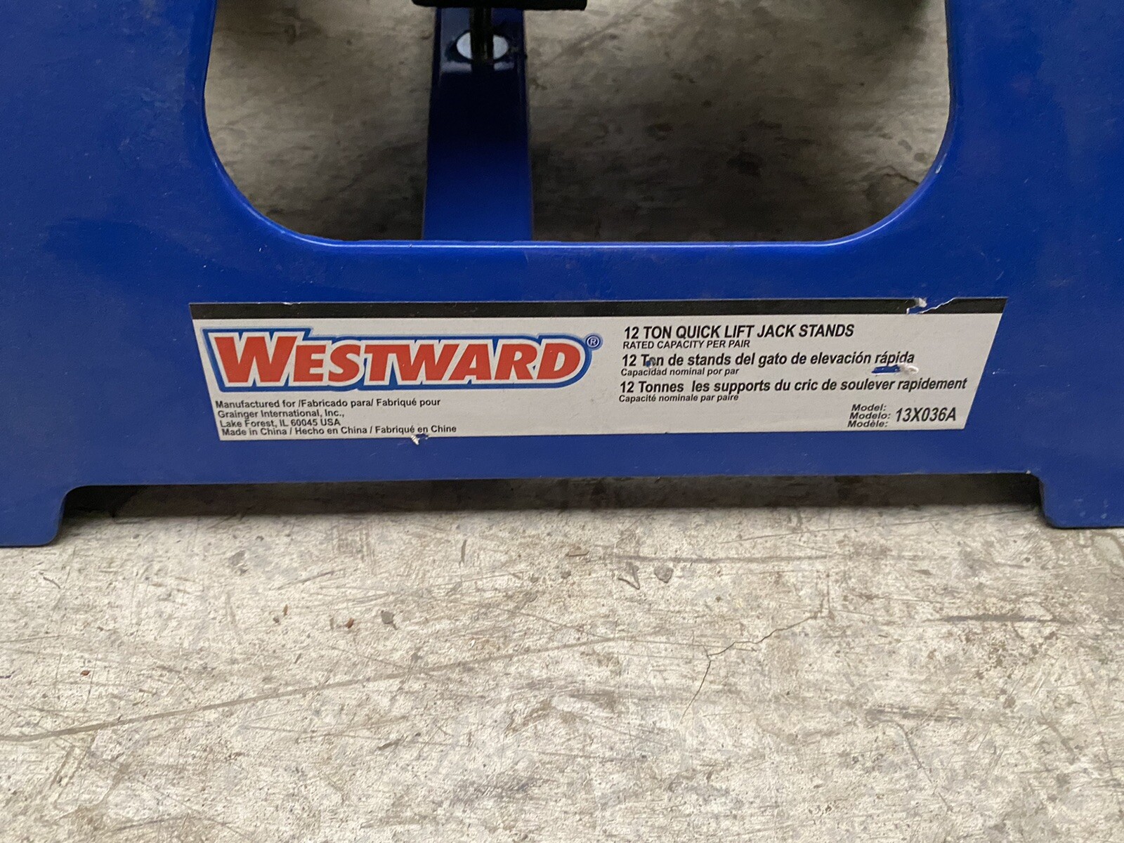 BRAND NEW Westward 13X036A ( 2 PER ORDER ) 12 Ton Lift Vehicle Stand BRAND NEW Westward 13X036A ( 2 PER ORDER ) 12 Ton Lift Vehicle Stand