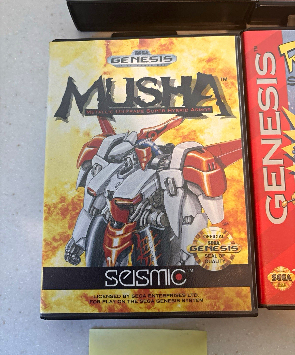 SEGA Genesis MUSHA Metallic Uniframe Super Hybrid Armor Case/Game w/Manual SEGA Genesis MUSHA Metallic Uniframe Super Hybrid Armor Case/Game w/Manual