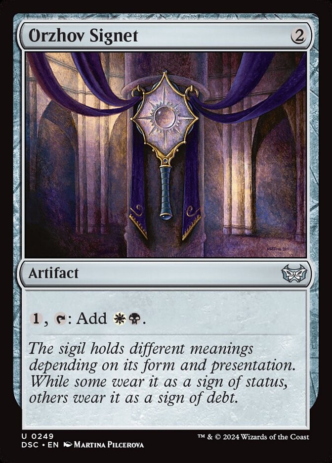 Orzhov Signet 249 U DSC MTG NM Orzhov Signet 249 U DSC MTG NM