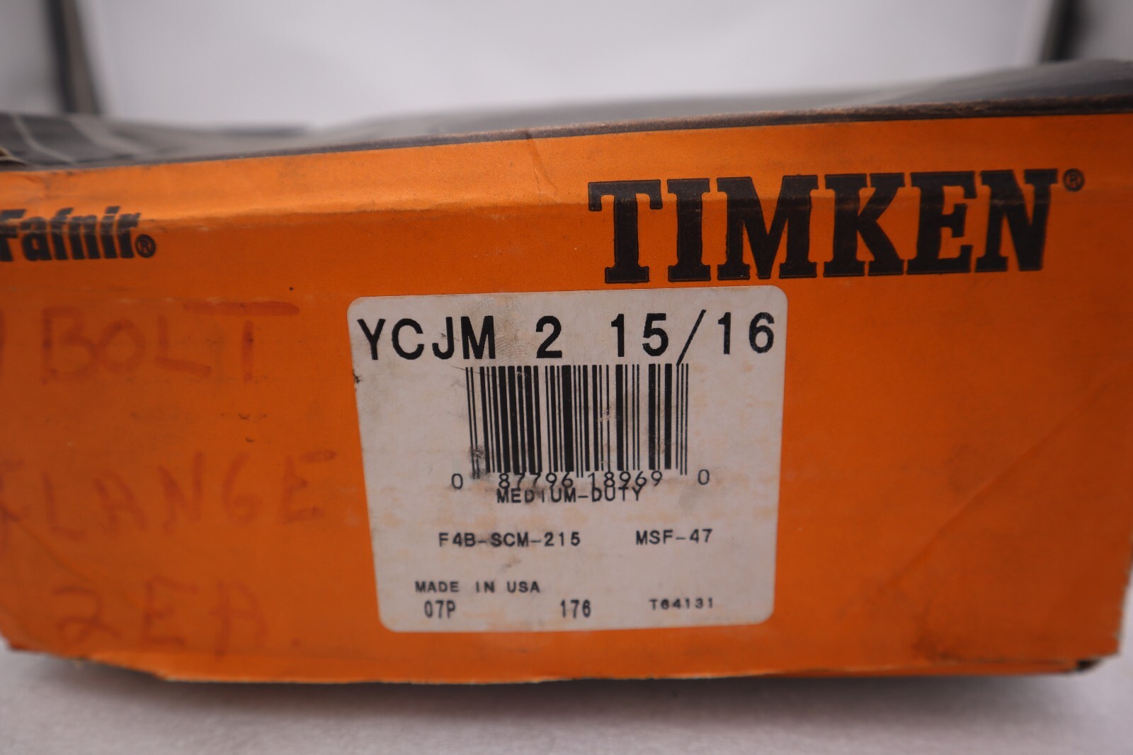 Timken YCJM2 15/16 Medium Duty 4 Bolt Flange Bearing STOCK 2042-A Timken YCJM2 15/16 Medium Duty 4 Bolt Flange Bearing STOCK 2042-A