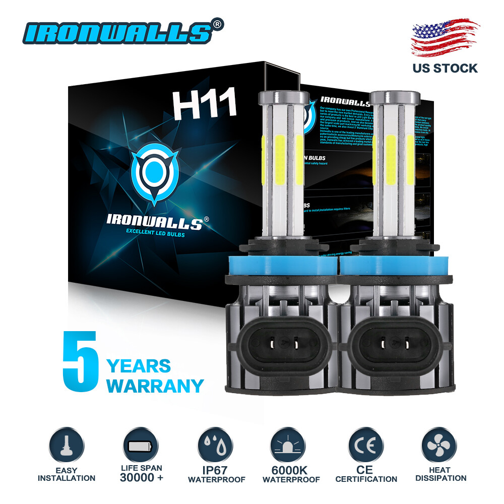 6-sides H11/H9/H8 LED Headlight High/ Low Beam Bulbs Super Bright 6500K 420000LM 6-sides H11/H9/H8 LED Headlight High/ Low Beam Bulbs Super Bright 6500K 420000LM