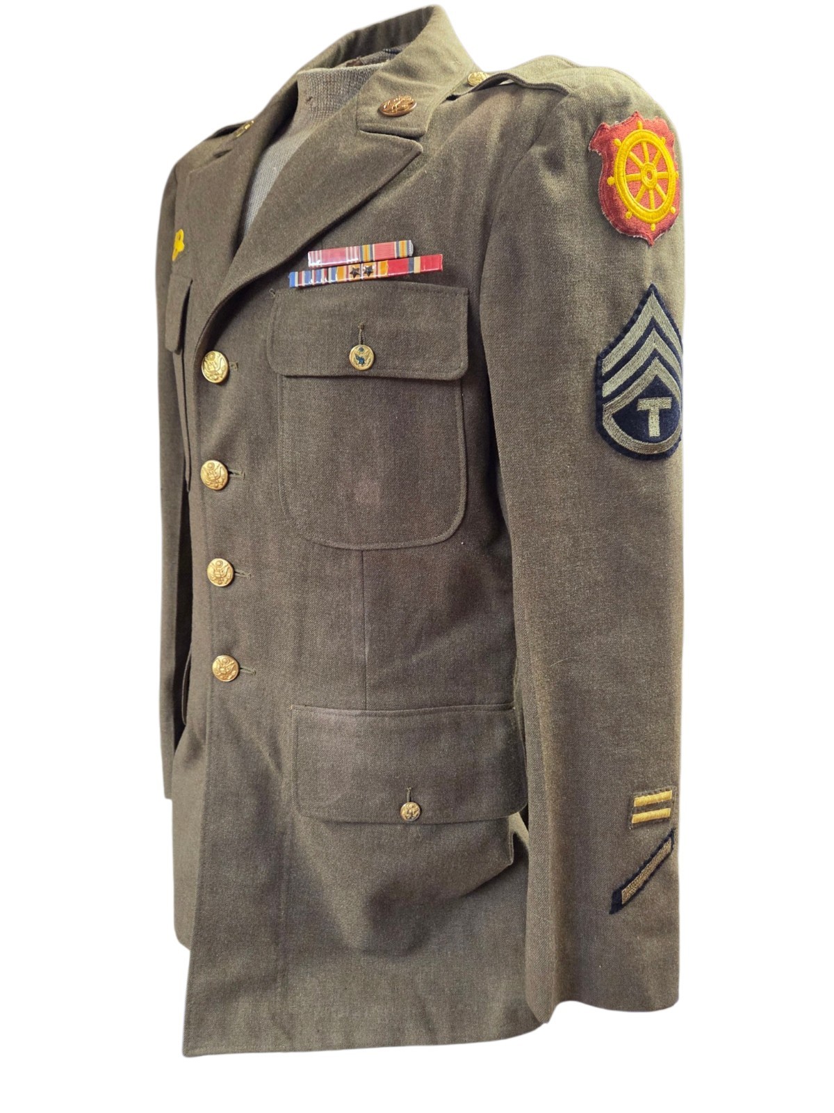 WWII US Army Jacket - Pacific Theater Veteran Size 39L WWII US Army Jacket - Pacific Theater Veteran Size 39L
