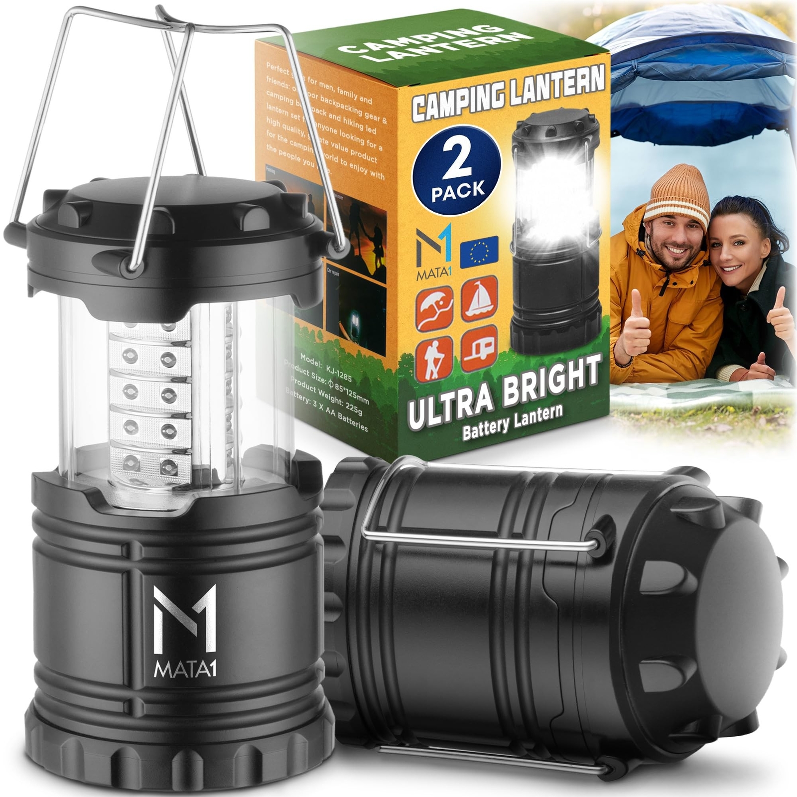 Mata1-USA LED Camping Lanterns (Black, 2 Pack), Emergency Lights fo... Fast Ship Mata1-USA LED Camping Lanterns (Black, 2 Pack), Emergency Lights fo... Fast Ship
