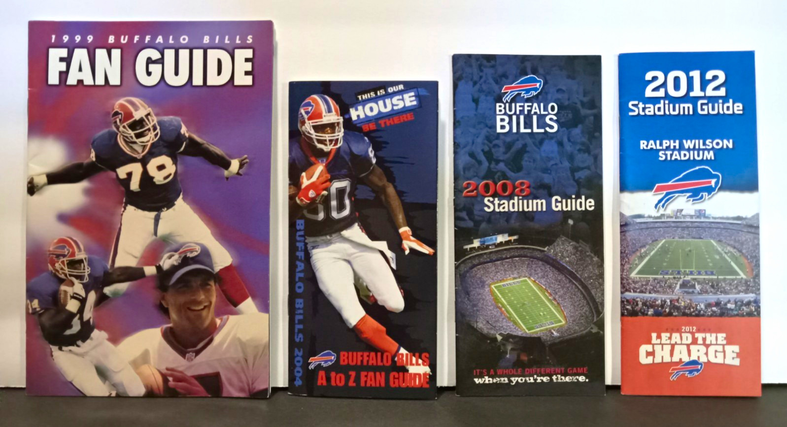 VINTAGE BUFFALO BILLS RALPH WILSON STADIUM GUIDES 1999 2004 2008 & 2012 VINTAGE BUFFALO BILLS RALPH WILSON STADIUM GUIDES 1999 2004 2008 & 2012