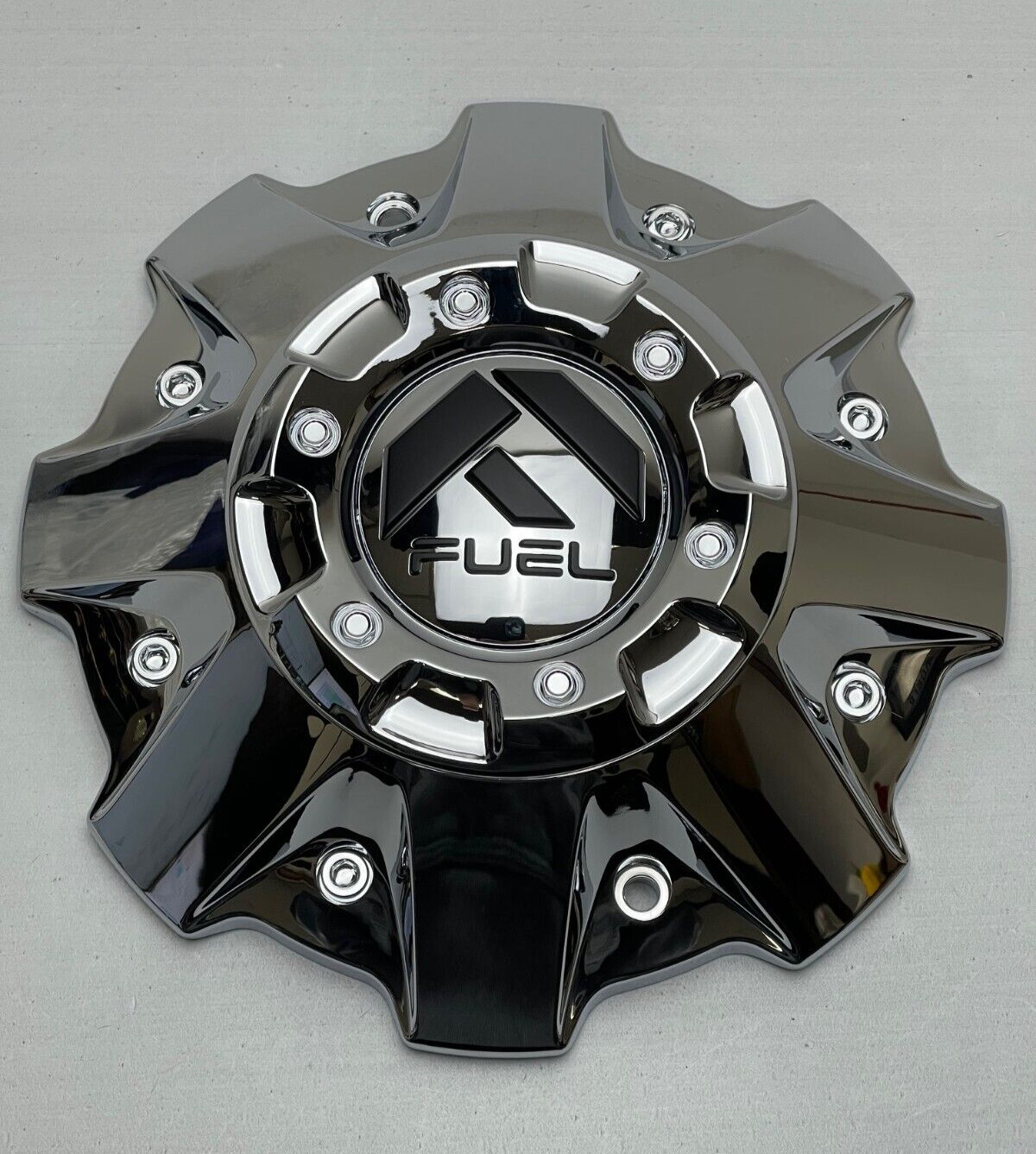 *USED Fuel Chrome Wheel Center Cap SCREWS NOT INCLUDED 1001-63 *USED Fuel Chrome Wheel Center Cap SCREWS NOT INCLUDED 1001-63