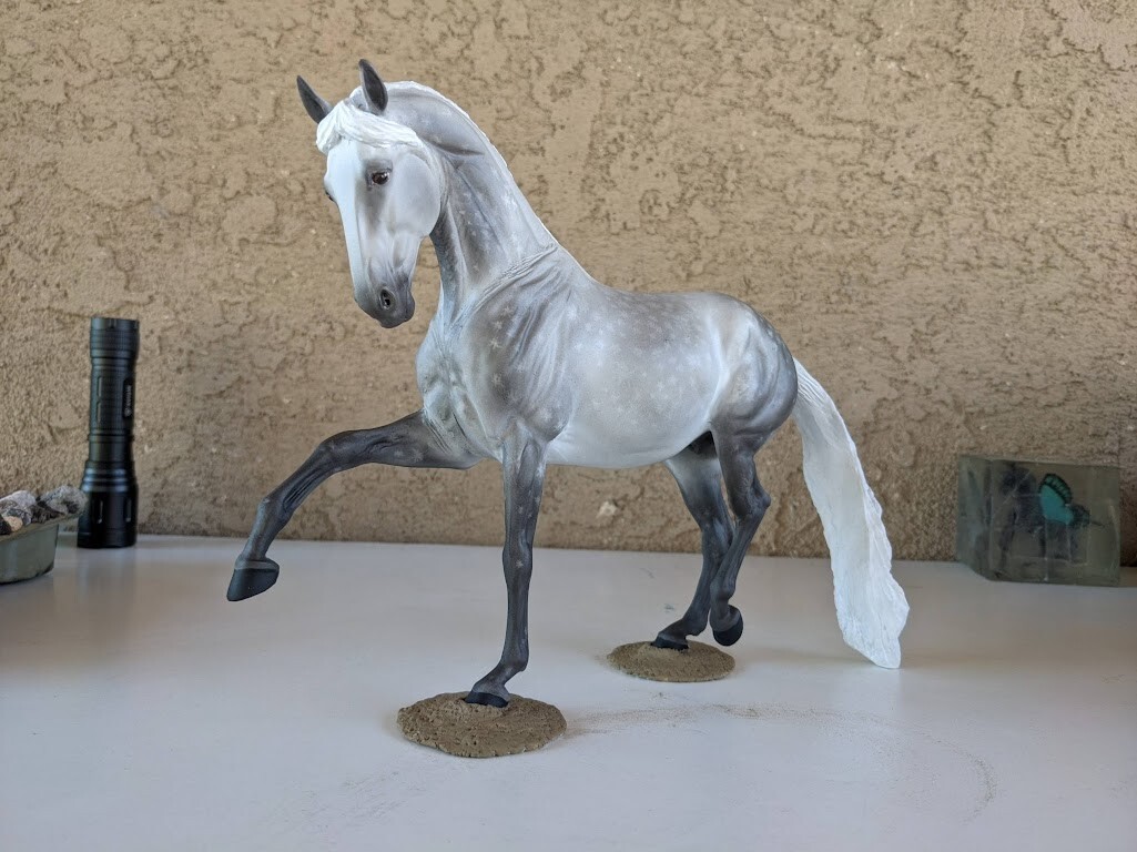 Drastic Custom Resculpt Breyer 	Lipizzaner Mare - Favory Airiella Traditional