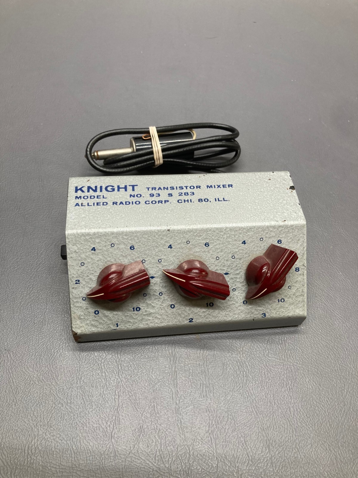 Vintage Knight 93 S 283 Transistor Audio Mixer 3 Channel Allied Radio Vintage Knight 93 S 283 Transistor Audio Mixer 3 Channel Allied Radio