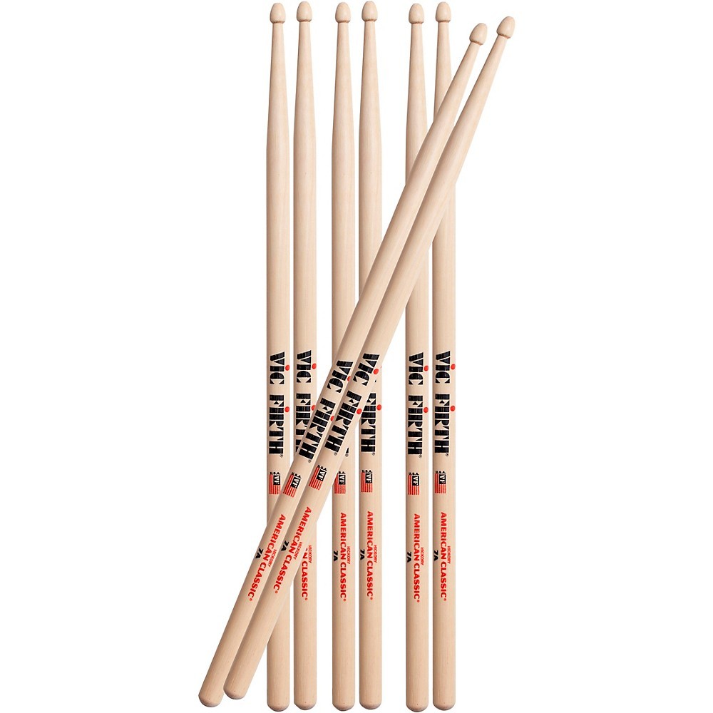 Vic Firth Buy 3 Pairs of 7A Drumsticks, Get 1 Free