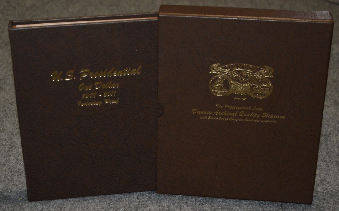 2007-2011 PDS Complete BU & PF Presidential Dollar Coin Set w/8184 Dansco Album