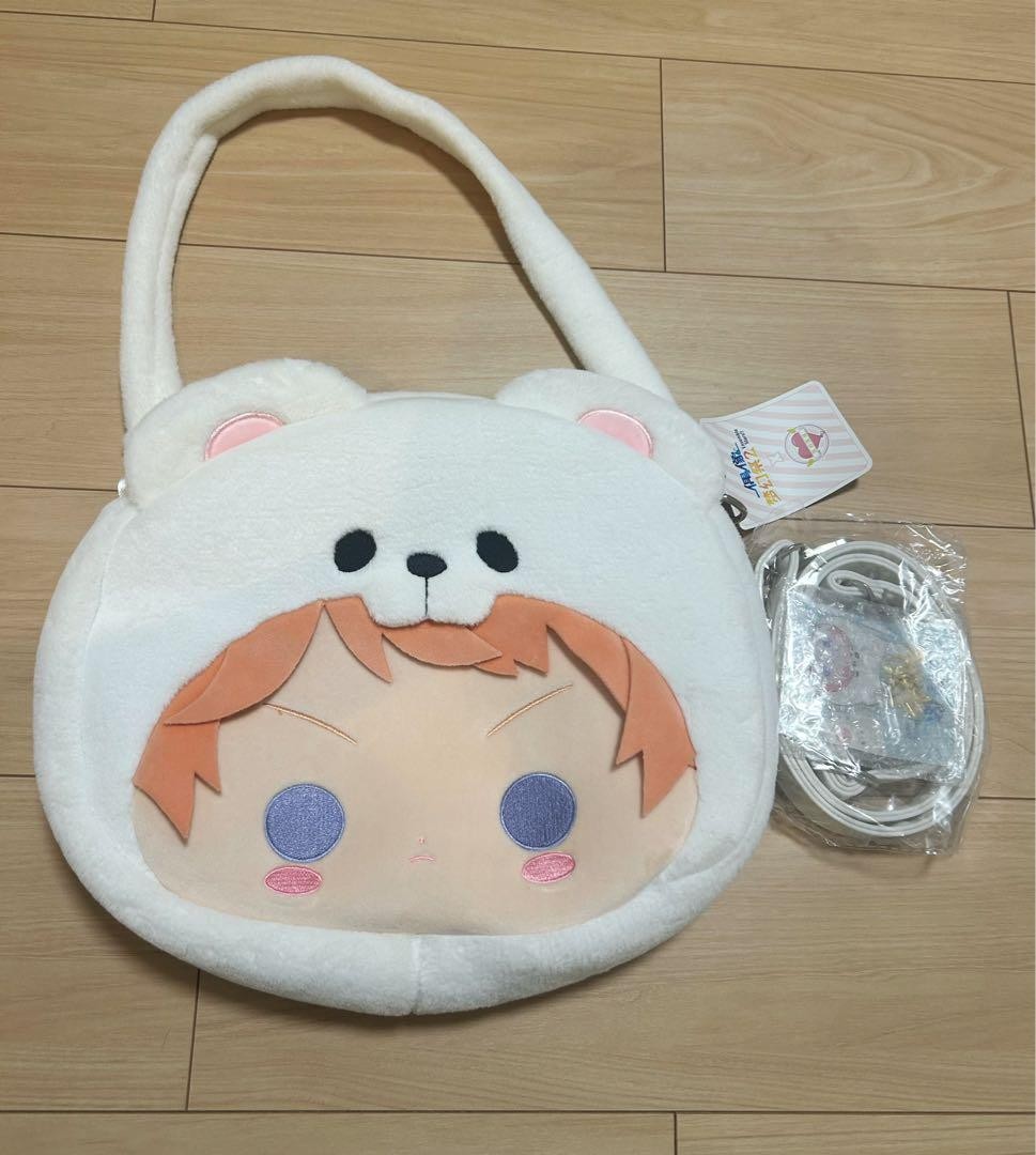 Ensemble Stars Saito Soma White Bear Ita Bag Plush Bag Bonus Set Cosplay Item