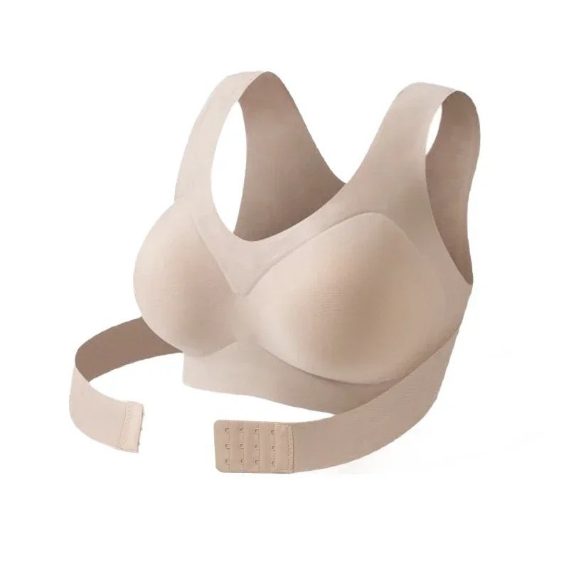 Women Posture Corrector Bra Wireless Back Support Lift Up Yoga Shapewear Bra