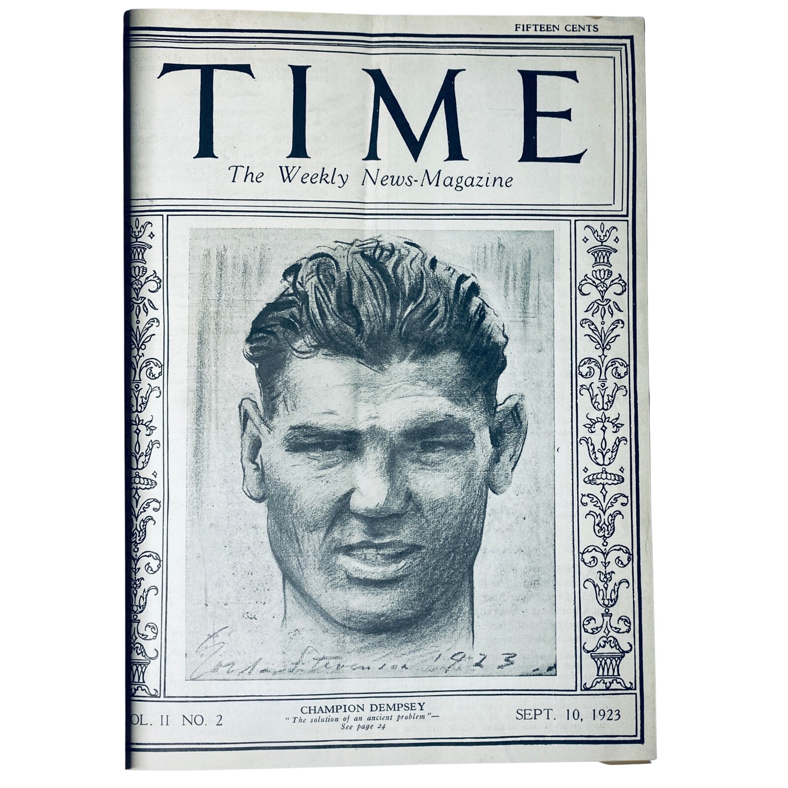 Time Library Bound Magazine 1923 Sep- Dec Dempsey Dempsey Banting Mussolini Time Library Bound Magazine 1923 Sep- Dec Dempsey Dempsey Banting Mussolini