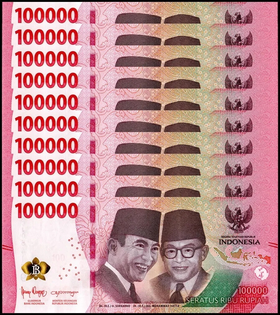 TEN MILLION INDONESIA RUPIAH 100x 100,000 IDR - AUTHENTIC Active 2022 Currency TEN MILLION INDONESIA RUPIAH 100x 100,000 IDR - AUTHENTIC Active 2022 Currency