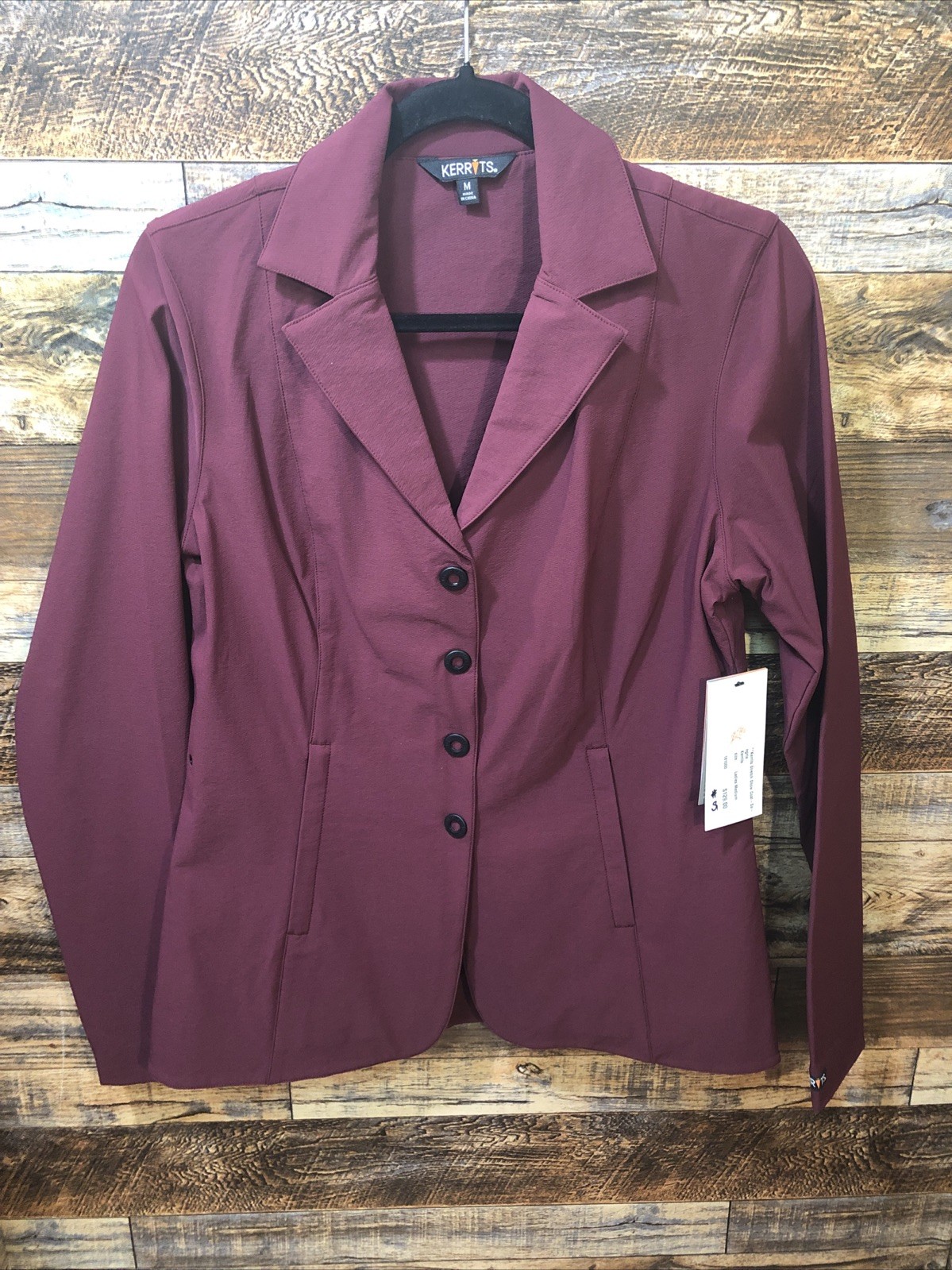 NWT Kerrits Ladies 4 Button Show Coat - Burgundy - Ladies Medium NWT Kerrits Ladies 4 Button Show Coat - Burgundy - Ladies Medium