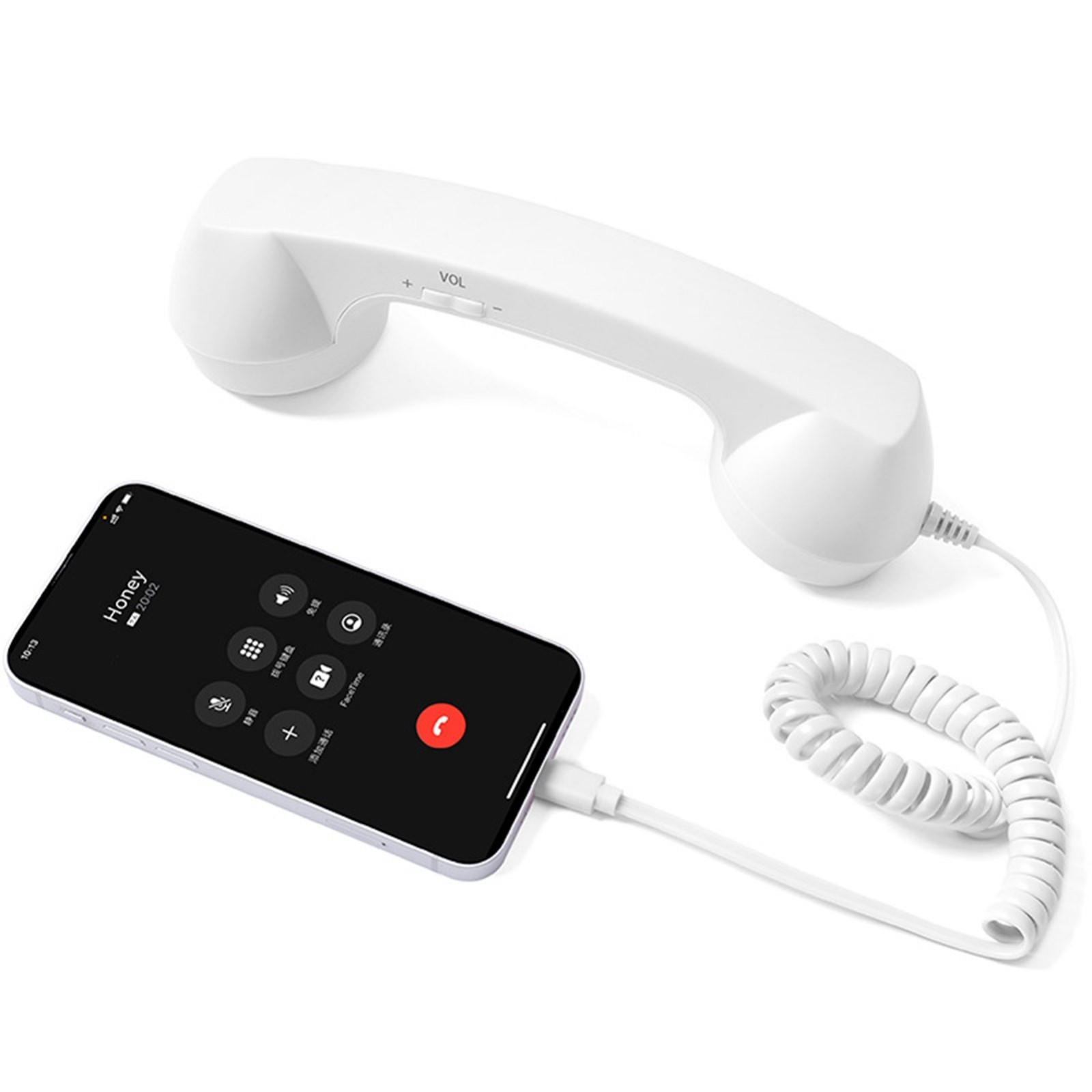 Retro Phone Handset,Retro Phone Handset for iPhone and Android,Type-C for Phones