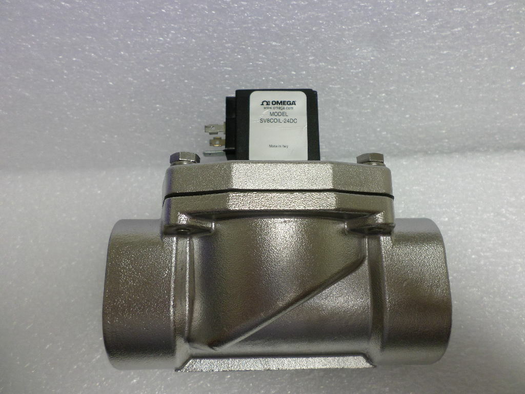 OMEGA-FLO 2-Way 316 Stainless Steel Solenoid Valve 1 1/4 , 8 W OMEGA-FLO 2-Way 316 Stainless Steel Solenoid Valve 1 1/4 , 8 W