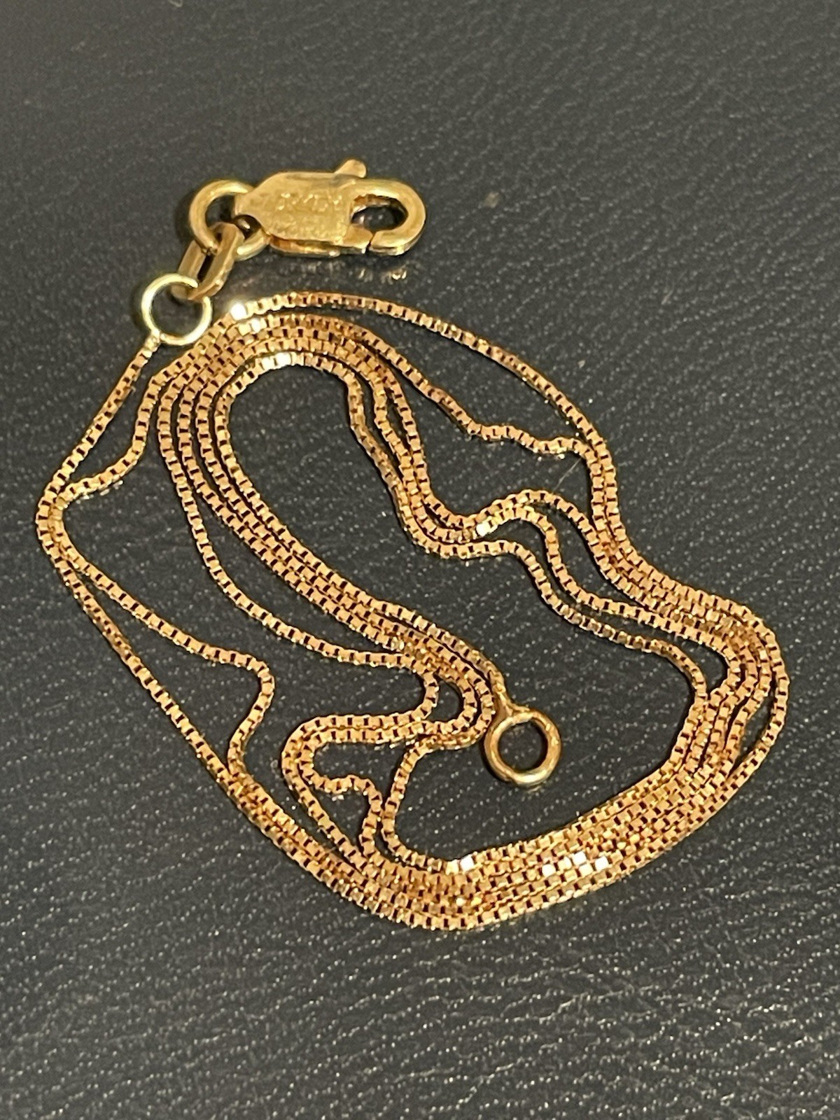 Vintage Solid 14K Rose Gold Chain Twist Rope Necklace 19 Vintage Solid 14K Rose Gold Chain Twist Rope Necklace 19