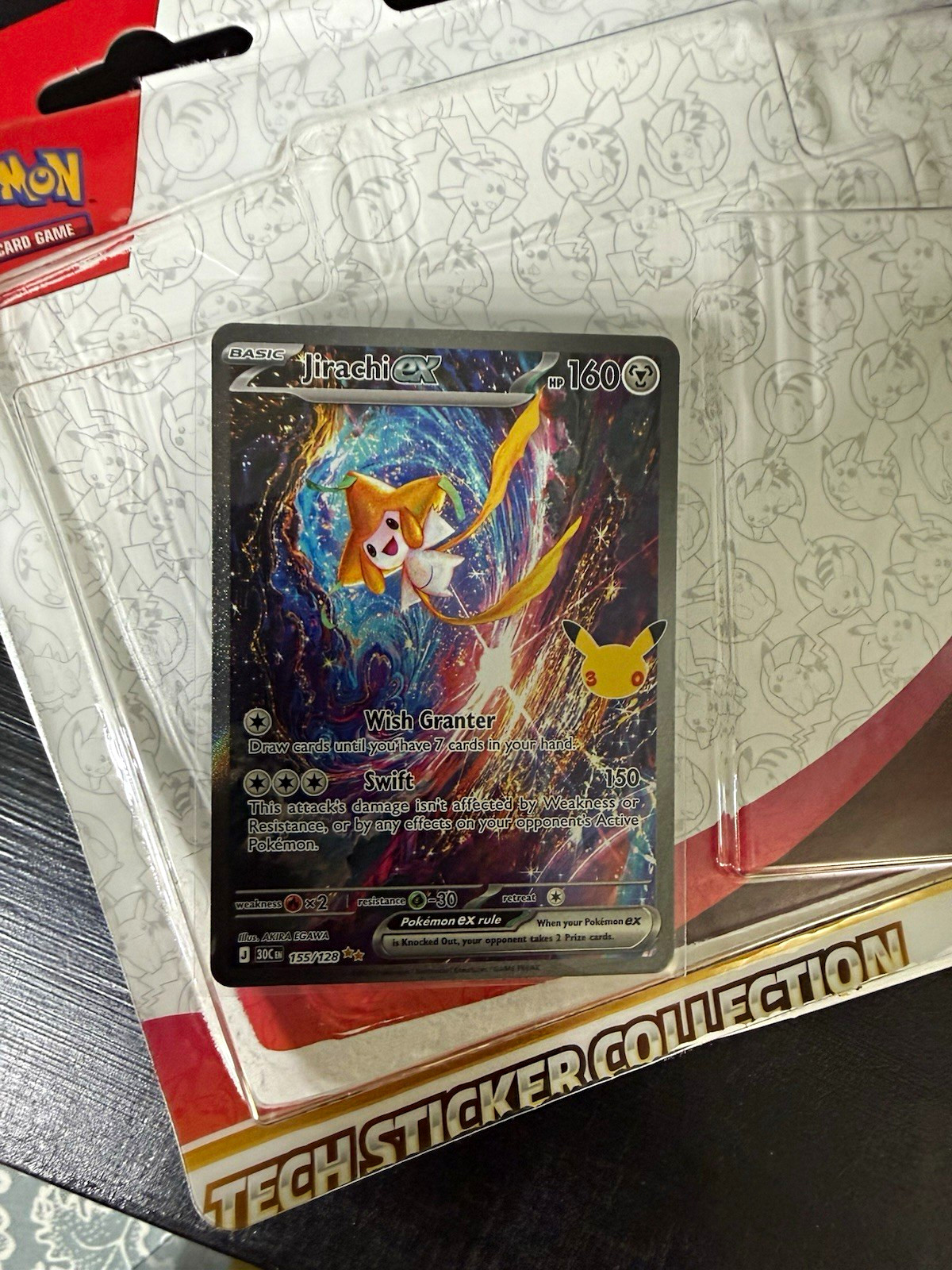The Pokémon Jirachi EX 155/128 Rare Full Art 30th Celebration English FAST SHIP The Pokémon Jirachi EX 155/128 Rare Full Art 30th Celebration English FAST SHIP