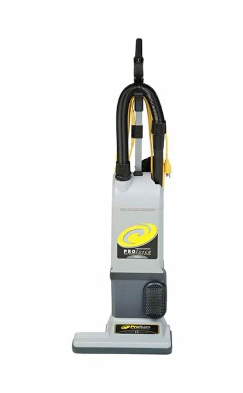 ProTeam ProForce Corded Upright Bagged Vacuum, Gray/Yellow/Black ProTeam ProForce Corded Upright Bagged Vacuum, Gray/Yellow/Black