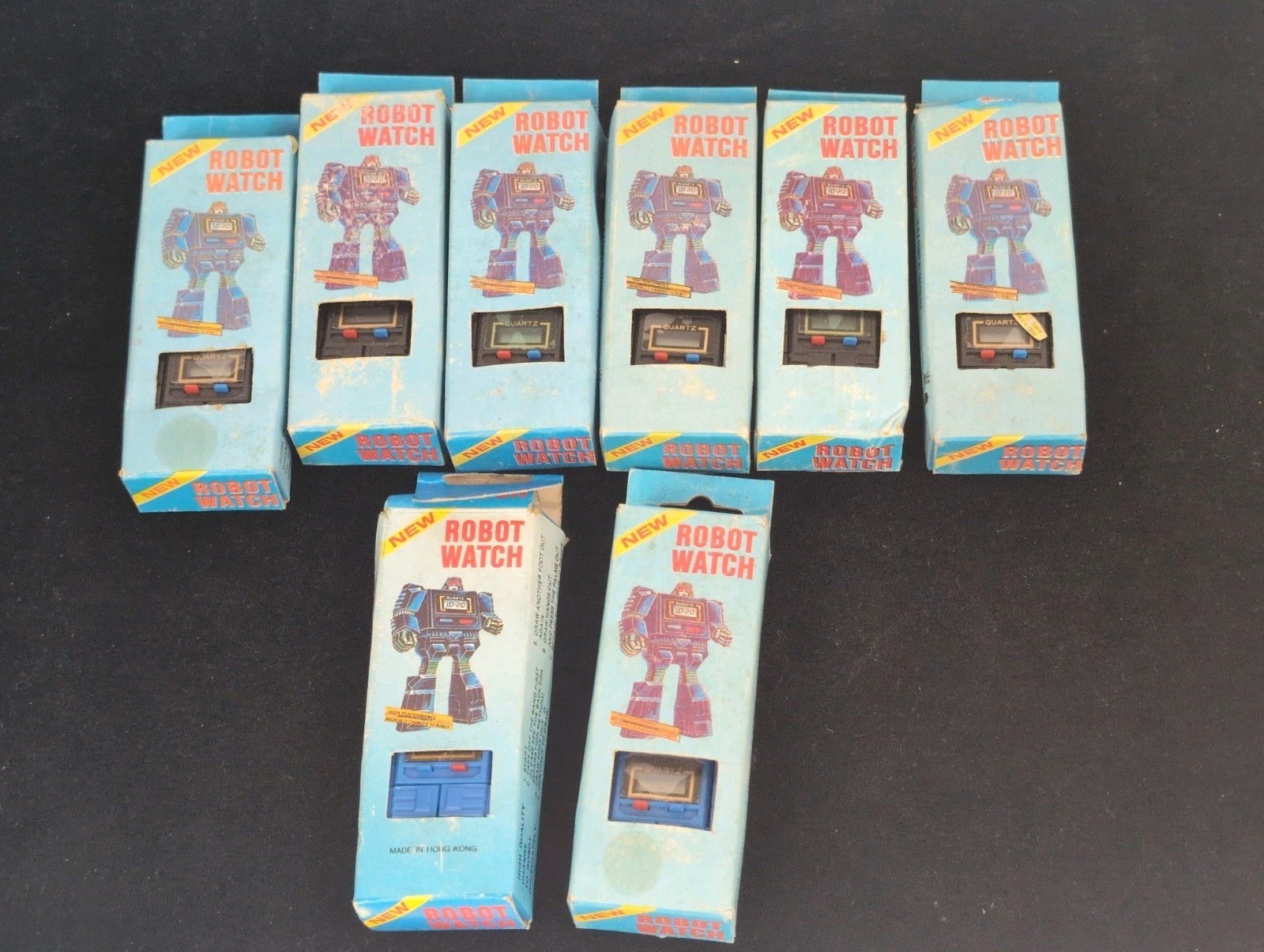 (8) Vintage 1980's Robot Watch Transformer Hong Kong NIB *Read* (8) Vintage 1980's Robot Watch Transformer Hong Kong NIB *Read*