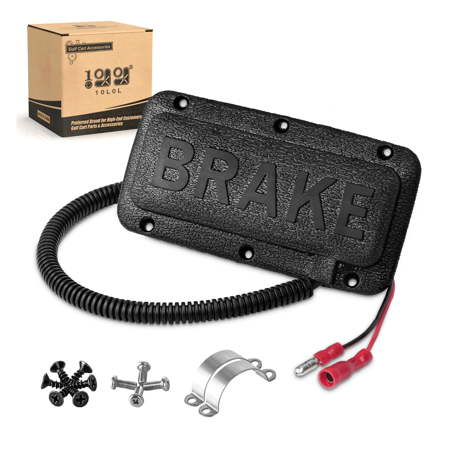 10L0L Universal Golf Cart Brake Light Switch Pedal for Yamaha Club Car EZGO