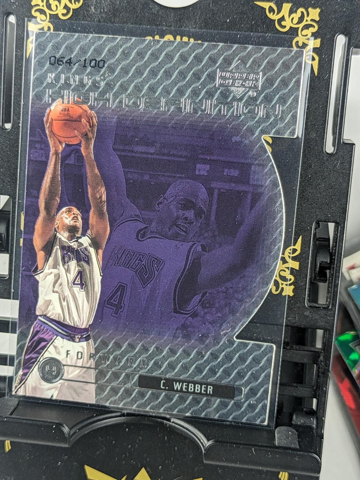 1999-00 Upper Deck Chris Webber #HD10 High Definition (Quantum Silver) 61/100