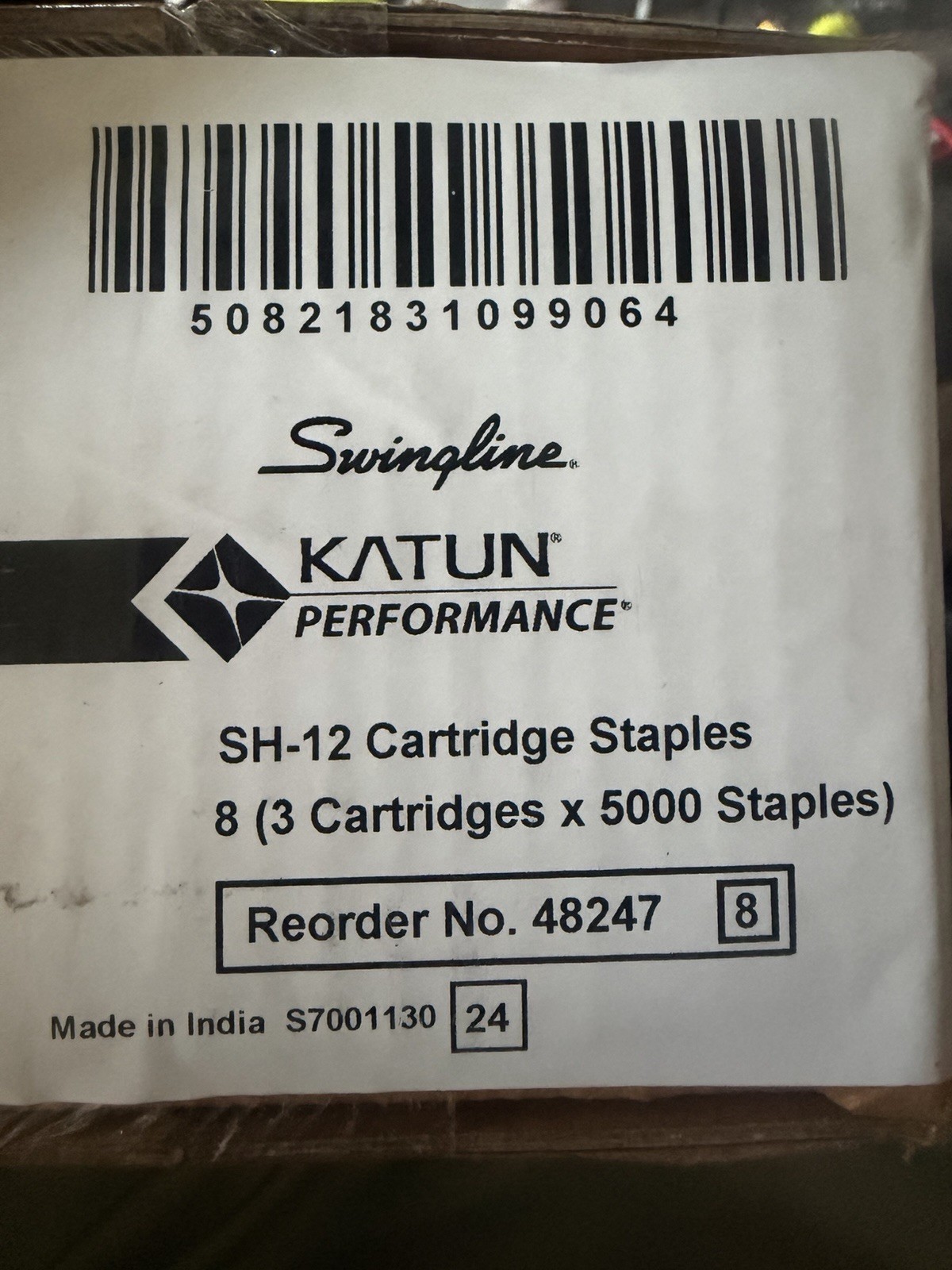 Swingline Katun P1 Staples 3 Cartridges 15000 Total Staple 37664 For Canon Sharp Swingline Katun P1 Staples 3 Cartridges 15000 Total Staple 37664 For Canon Sharp