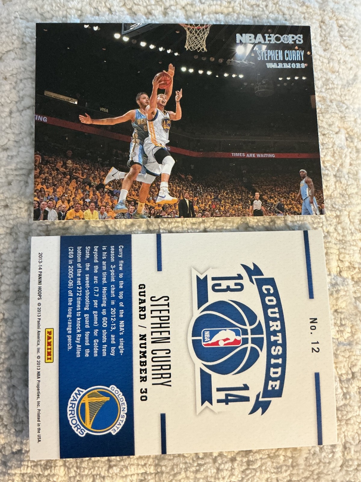 2013-14 NBA Hoops Courtside Stephen Curry #12 GS Warriors Steph 2013-14 NBA Hoops Courtside Stephen Curry #12 GS Warriors Steph