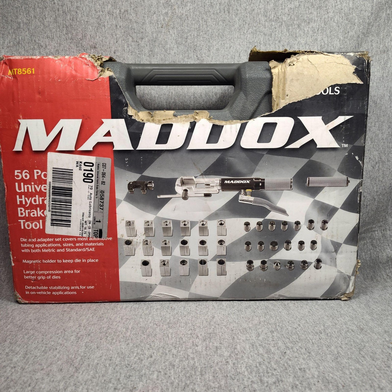 Maddox MT8561 56 Pc Universal Hydraulic Brake Line Flaring Tool Kit