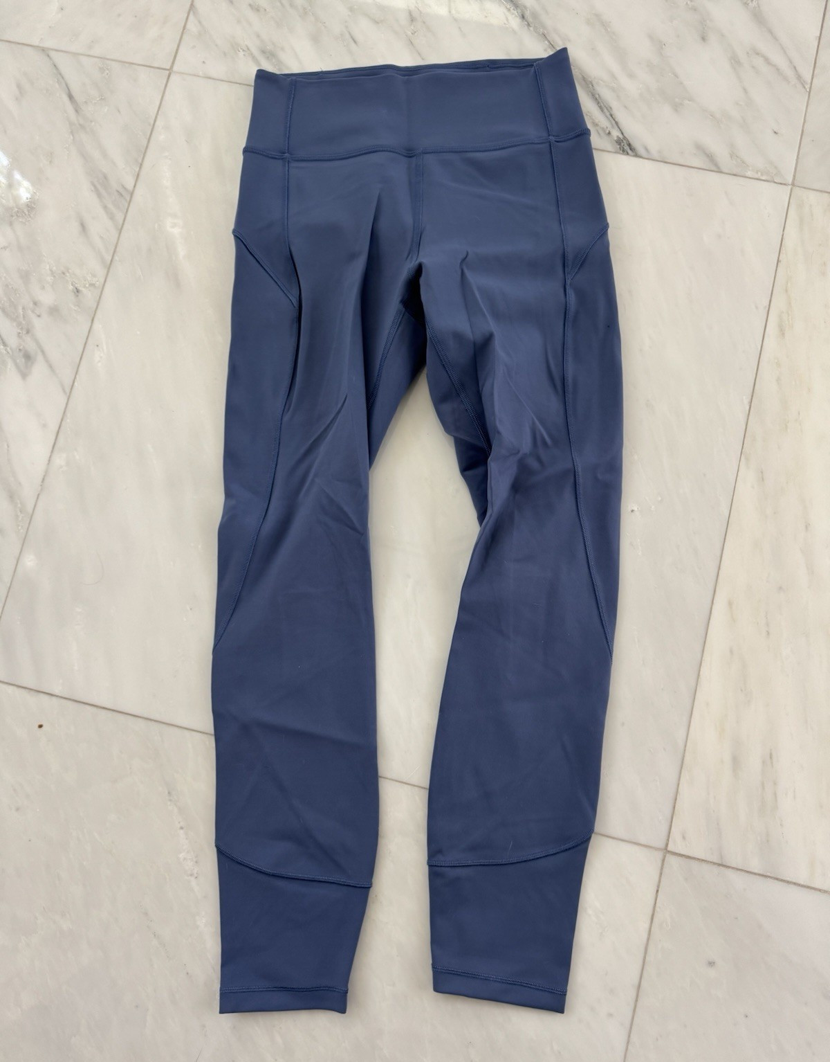Lululemon Women’s Invigorate Athletic Leggings Blue Solid Ankle Regular Size 6