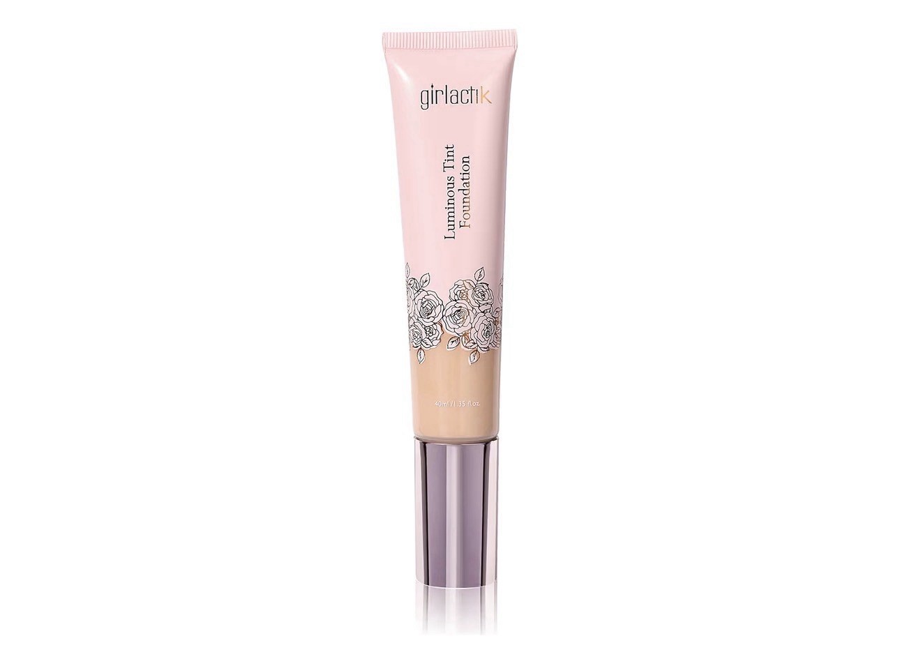 Girlactik Luminous Tint Liquid Foundation Makeup Beige Shade 1.35 fl oz Girlactik Luminous Tint Liquid Foundation Makeup Beige Shade 1.35 fl oz