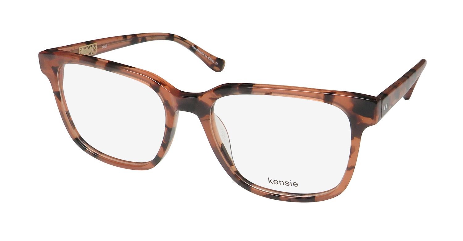 NEW KENSIE SOUL EYEWEAR FULL-RIM SQUARE WOMENS PLASTIC TORTOISE 49-17-130 PK