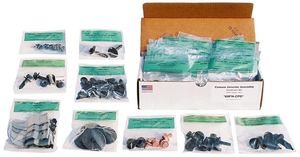 1970–72 Chevelle Coupe Master Interior Screw Kit OEM Correct AMK 375 Pcs