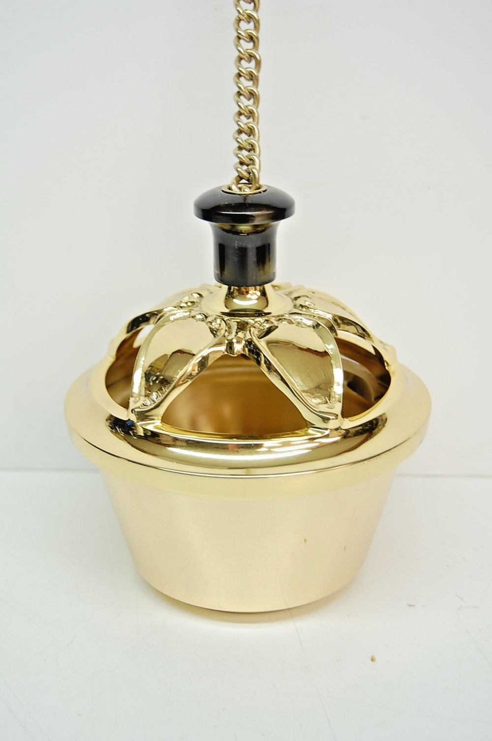 BRASS SINGLE CHAIN CHURCH CENSER / THURIBLE #834 (INCENSE BURNER ) BRASS SINGLE CHAIN CHURCH CENSER / THURIBLE #834 (INCENSE BURNER )