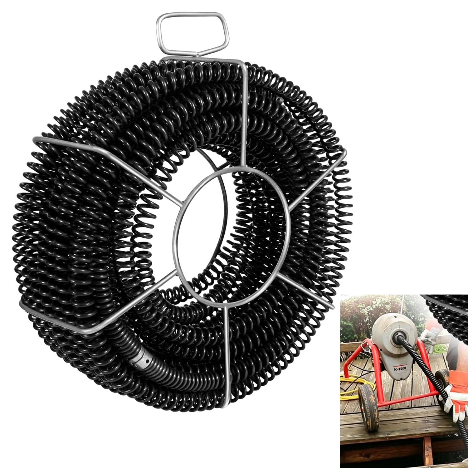 61630 A-62 75\' Drain Cleaning Cable Kit 5 Sections C-10 A-8 Carrier for Ridgid 61630 A-62 75\' Drain Cleaning Cable Kit 5 Sections C-10 A-8 Carrier for Ridgid
