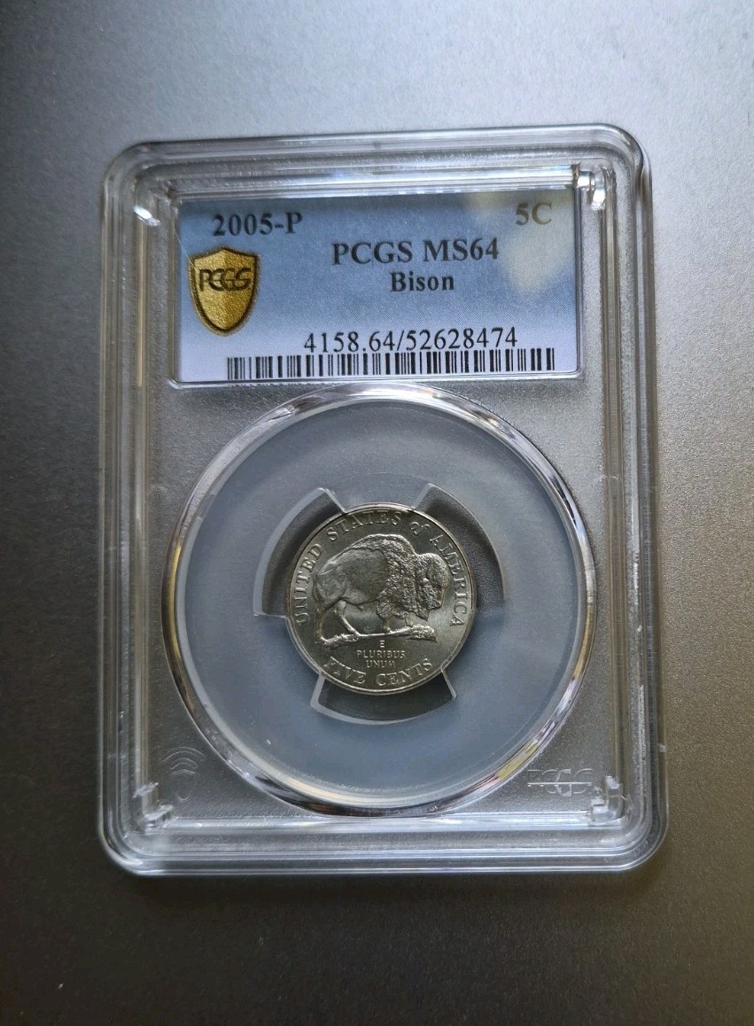 2005-P 5C Bison Jefferson Nickel MS 64. 2005-P 5C Bison Jefferson Nickel MS 64.