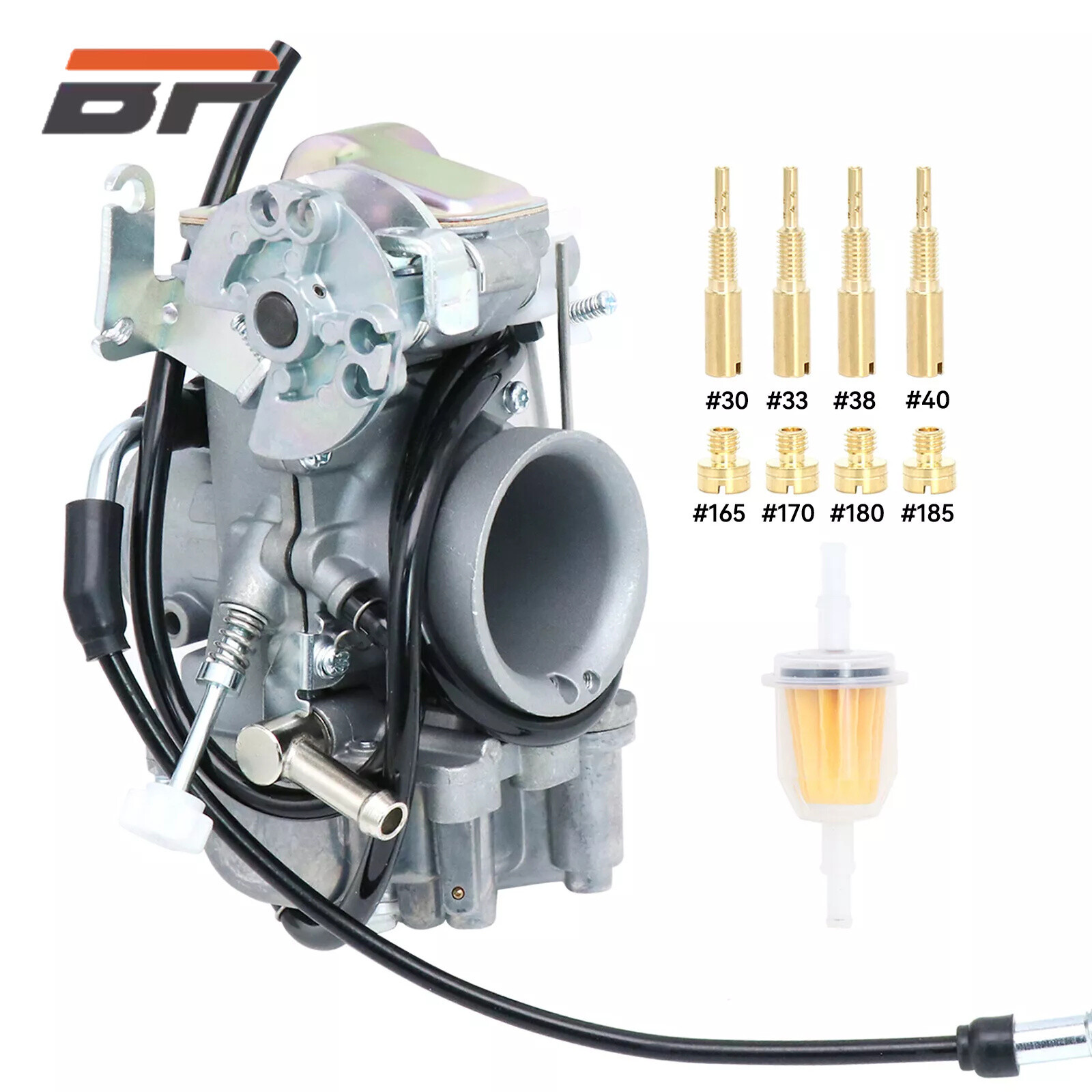 TM40-6 Carburetor for Mikuni TM40 40mm Flat Slide Carb with Pumper