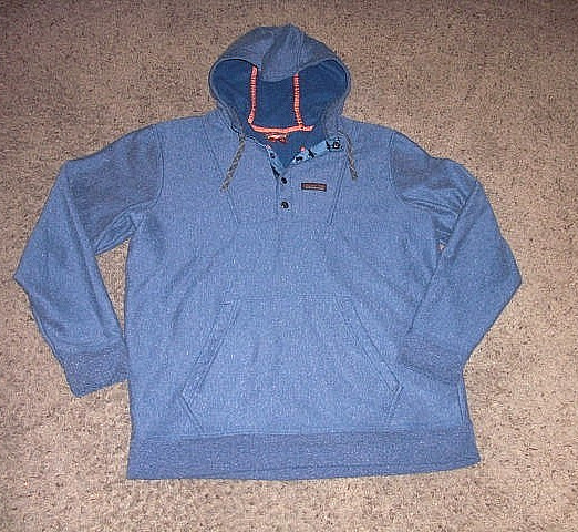 PATAGONIA blue thick Hemp blend Hoodie Sweatshirt men\'s Large PATAGONIA blue thick Hemp blend Hoodie Sweatshirt men\'s Large