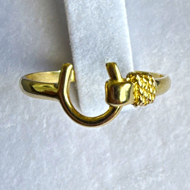 10k Yellow Gold Hook Wrap Design Band Ring Size 7 No Stone 10k Yellow Gold Hook Wrap Design Band Ring Size 7 No Stone