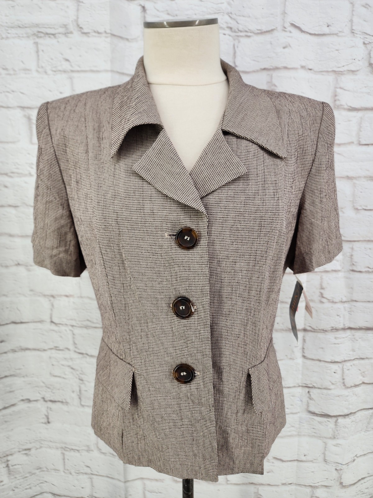 Vintage Career Chic Blazer Houndstooth Retro 40s Glam Structured Victorian 10 Vintage Career Chic Blazer Houndstooth Retro 40s Glam Structured Victorian 10