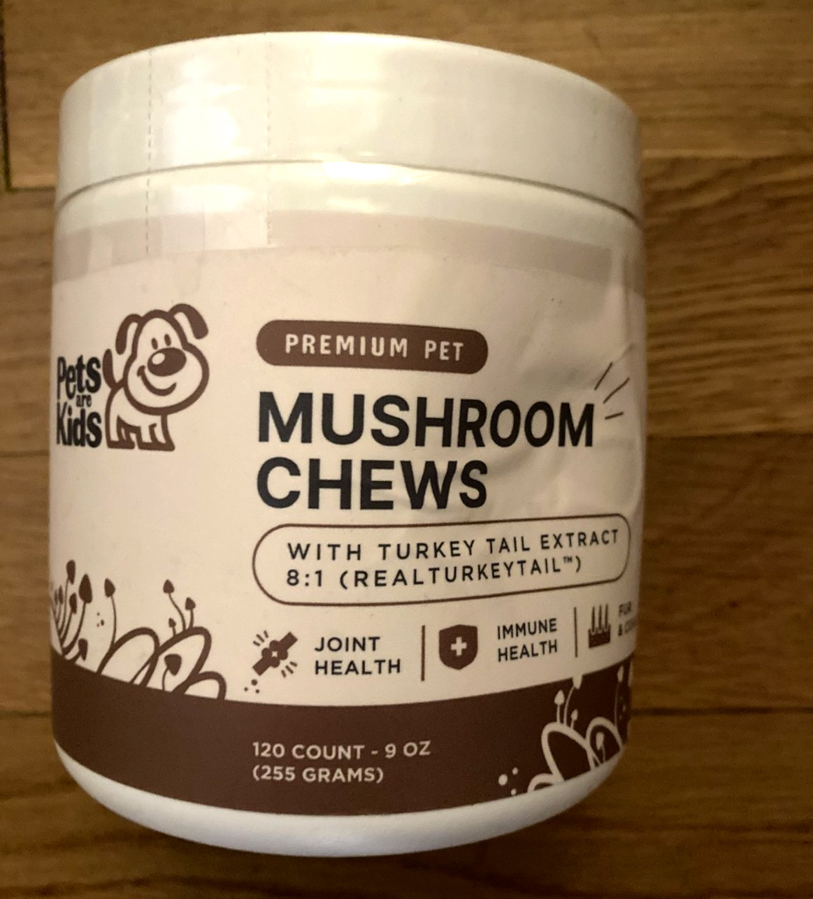 Pets are kids Turkey Tail Mushroom dogs organic real turkey 120 chews dog 4/27 Pets are kids Turkey Tail Mushroom dogs organic real turkey 120 chews dog 4/27