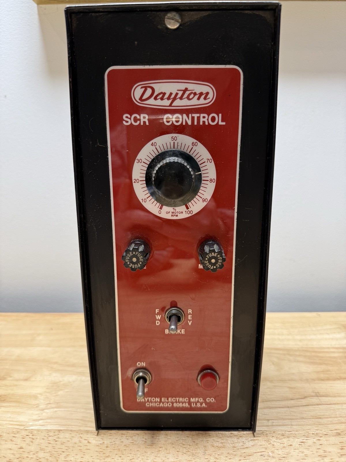 DAYTON SCR CONTROL DC DRIVE 1 PHASE MODEL 6X165 115 V 1/35-1/16 HP OAL 9\ DAYTON SCR CONTROL DC DRIVE 1 PHASE MODEL 6X165 115 V 1/35-1/16 HP OAL 9\