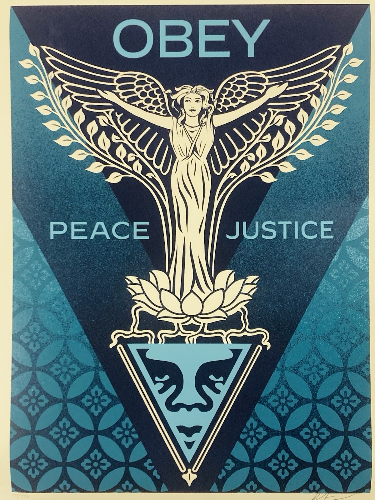 Shepard Fairey Numbered and Signed Screen Print.