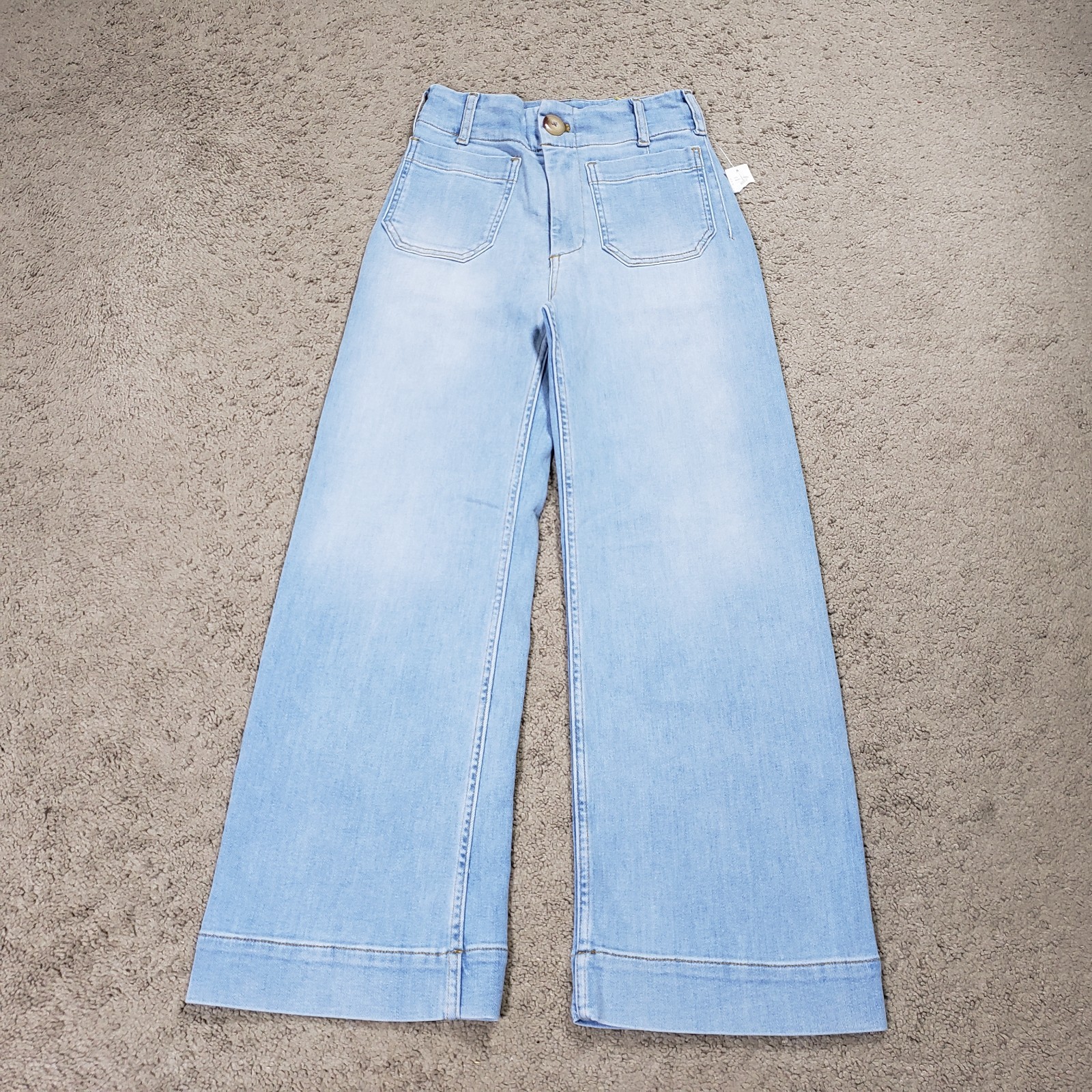 Maeve The Colette Cropped Wide Leg Jeans High Rise Blue Denim 24 Anthropologie Maeve The Colette Cropped Wide Leg Jeans High Rise Blue Denim 24 Anthropologie