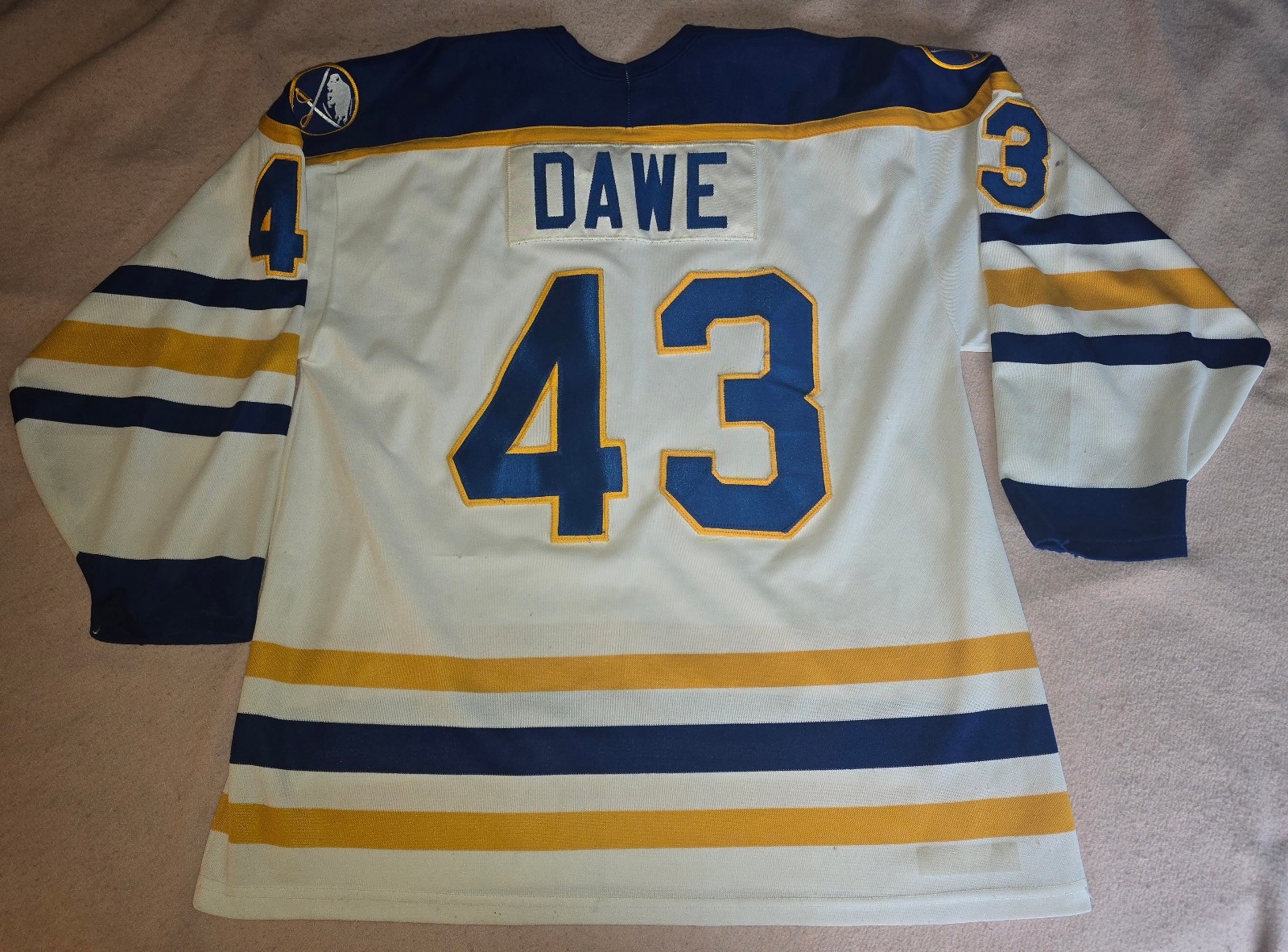 True Vintage AUTHENTIC Buffalo Sabres JASON DAWE All-Sewn Jersey CCM XL 1993-94 True Vintage AUTHENTIC Buffalo Sabres JASON DAWE All-Sewn Jersey CCM XL 1993-94