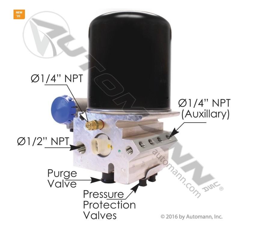 Replaces 5016364  5019131  802191 AUTOMANN ADIS BRAKE AIR DRYER ,  MN