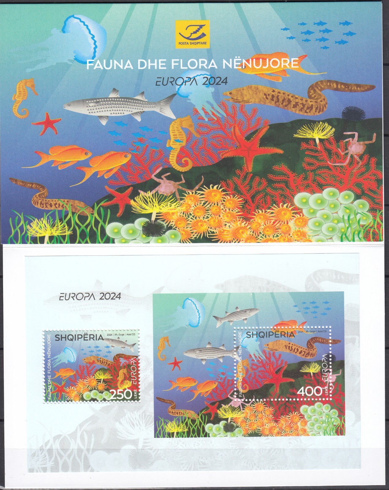 Albania.2024 EUROPA CEPT.Underwater Fauna and Flora.Booklet Albania.2024 EUROPA CEPT.Underwater Fauna and Flora.Booklet