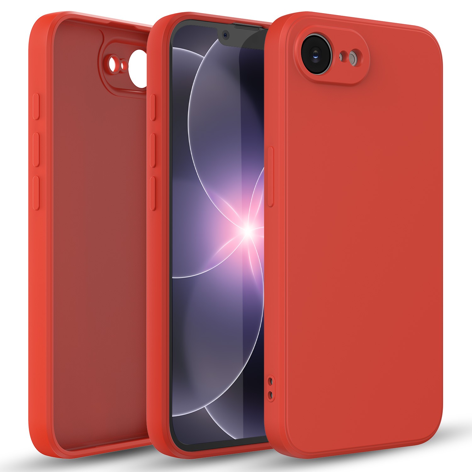 For iPhone 17e Case- Premium Liquid Silicone Phone Cover + 1/3PCS Tempered Glass