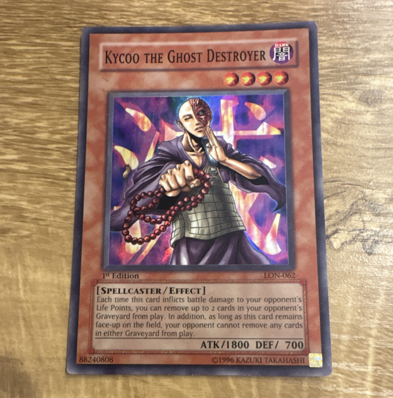Konami Yu-Gi-Oh TCG Kycoo the Ghost Destroyer LON-062 1st Ed Super Rare Konami Yu-Gi-Oh TCG Kycoo the Ghost Destroyer LON-062 1st Ed Super Rare