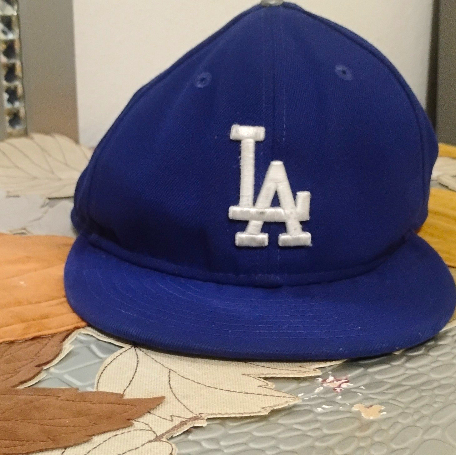 New Era 59FIFTY Los Angeles Dodgers MLB Fitted Cap Hat Blue/White Size 7